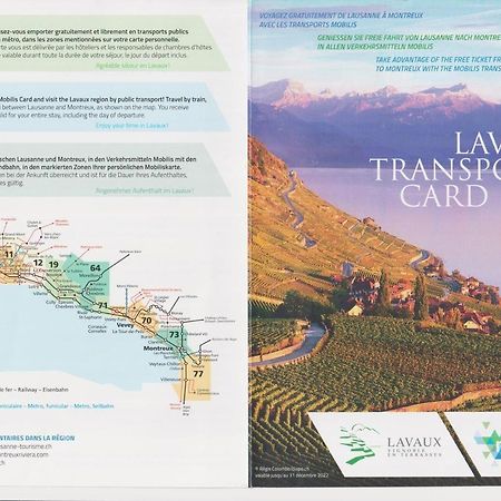 "Les Echalas" Appartement Independant Avec Cuisine En Lavaux Unesco Chexbres Ngoại thất bức ảnh
